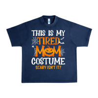 Navy halloween mom shirts funny this is my tired mom costume t shirt Urban Heavy Tee - linhVisuals