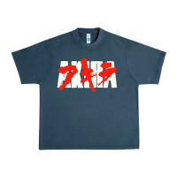 Midnight Navy black akira Urban Heavy Tee - linhVisuals