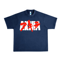 Navy black akira Urban Heavy Tee - linhVisuals