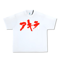 White black akira Urban Heavy Tee - linhVisuals