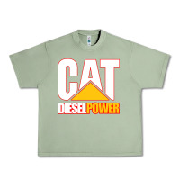 Oil Green cat diesel power Urban Heavy Tee - linhVisuals
