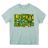 Arona Lucky and blessed St. Patricks Day Heavy Core Tee - FaDigitalArtStudio