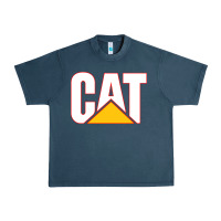 Midnight Navy cat Urban Heavy Tee - linhVisuals