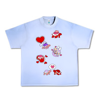 Grape Ice valentines day turtles Urban Heavy Tee - linhVisuals