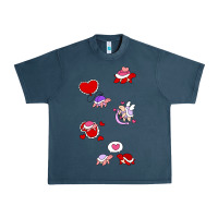 Midnight Navy valentines day turtles Urban Heavy Tee - linhVisuals