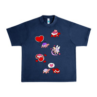Navy valentines day turtles Urban Heavy Tee - linhVisuals
