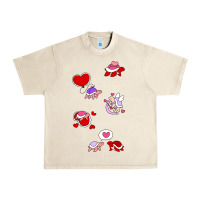 Sandshell valentines day turtles Urban Heavy Tee - linhVisuals