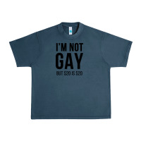 Midnight Navy i'm not gay but $20 is $20 (white) Urban Heavy Tee - linhVisuals