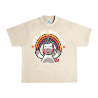 Sandshell we're all gonna die funny cute unicorn Urban Heavy Tee - linhVisuals