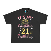 Pigment Black it's my daughter's 21st birthday happy to her mommy daddy t shirt Urban Heavy Tee - linhVisuals