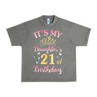 Tornado it's my daughter's 21st birthday happy to her mommy daddy t shirt Urban Heavy Tee - linhVisuals