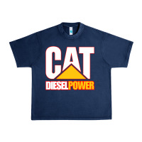 Navy cat diesel power Urban Heavy Tee - linhVisuals