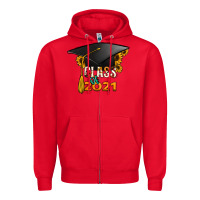 Red Class of 2021 Zipper Hoodie - Jasminsmagicworld