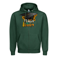 Sports Green Class of 2021 Zipper Hoodie - Jasminsmagicworld