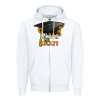 White Class of 2021 Zipper Hoodie - Jasminsmagicworld