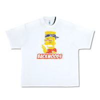 White backwoods tshirt Urban Heavy Tee - linhVisuals