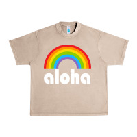 French Oak Aloha Rainbow Hawaii 808 Island Hawaiian Urban Heavy Tee - linhVisuals
