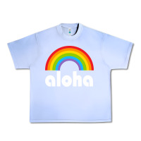 Grape Ice Aloha Rainbow Hawaii 808 Island Hawaiian Urban Heavy Tee - linhVisuals