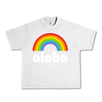 Lunar Rock Aloha Rainbow Hawaii 808 Island Hawaiian Urban Heavy Tee - linhVisuals