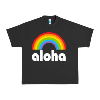 Aloha Rainbow Hawaii 808 Island Hawaiian Urban Heavy Tee | Teevron