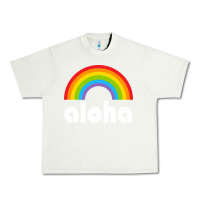Pistachio Aloha Rainbow Hawaii 808 Island Hawaiian Urban Heavy Tee - linhVisuals