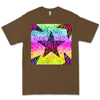 Cacao zebra glitter star seamless pattern Premium Tee - BundleAndBundleShop