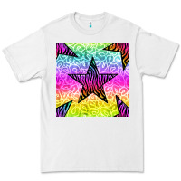 White zebra glitter star seamless pattern Premium Tee - BundleAndBundleShop