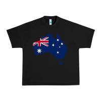 Black Australia Map Flag Drawing Line Art Urban Heavy Tee - linhVisuals