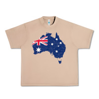 Burro Australia Map Flag Drawing Line Art Urban Heavy Tee - linhVisuals