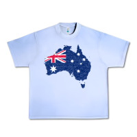 Grape Ice Australia Map Flag Drawing Line Art Urban Heavy Tee - linhVisuals