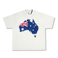 Pistachio Australia Map Flag Drawing Line Art Urban Heavy Tee - linhVisuals