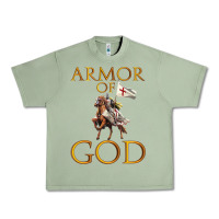 Oil Green armor of god ephesians bible verse Urban Heavy Tee - linhVisuals