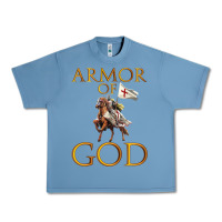 Pebble Blue armor of god ephesians bible verse Urban Heavy Tee - linhVisuals