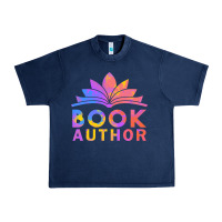 Navy book author funny author book writing Urban Heavy Tee - linhVisuals
