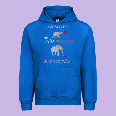 Just A Girl Who Loves Elephants Urban Hoodie Designed By Bettercallsaul