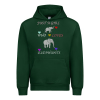 Forest Green Just A Girl Who Loves Elephants Urban Hoodie - Bettercallsaul
