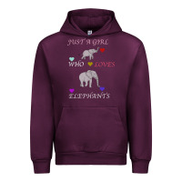 Mauve Wine Just A Girl Who Loves Elephants Urban Hoodie - Bettercallsaul