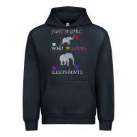 Navy Just A Girl Who Loves Elephants Urban Hoodie - Bettercallsaul