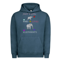 Pigment Midnight Navy Just A Girl Who Loves Elephants Urban Hoodie - Bettercallsaul