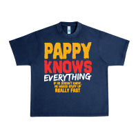 Navy pappy knows everything Urban Heavy Tee - linhVisuals