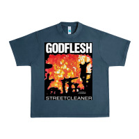 Midnight Navy GODFLESH Streetcleaner Urban Heavy Tee - linhVisuals