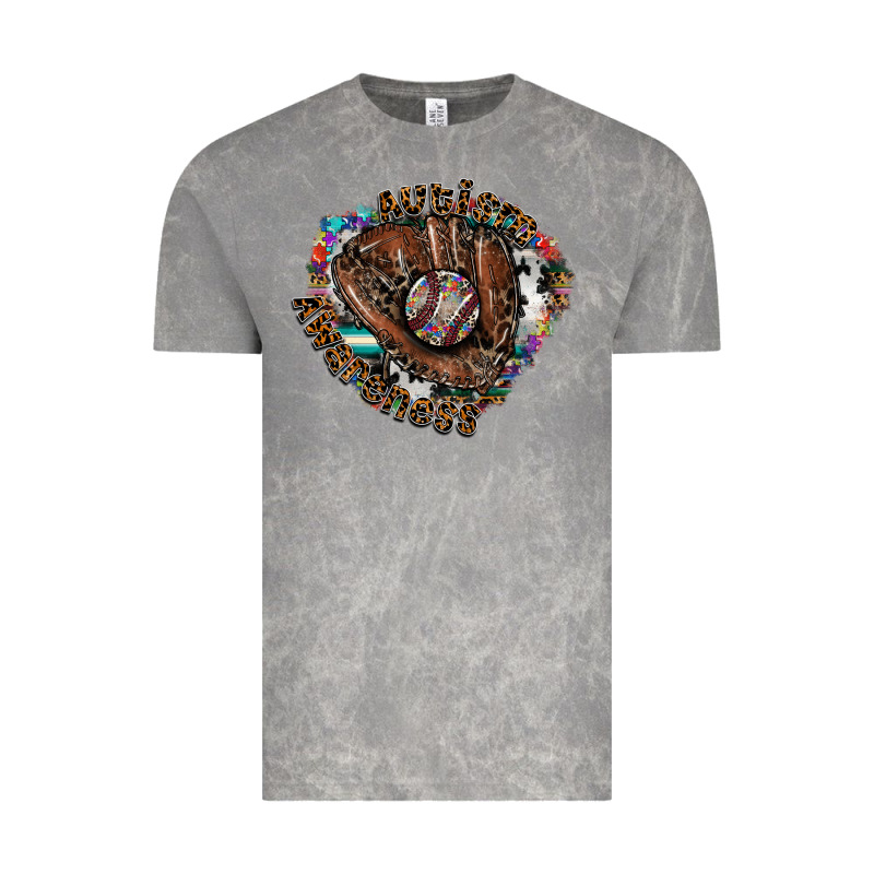 Autism Awareness Baseball Vintage Tee by CowhideDigitalArt | Teevron