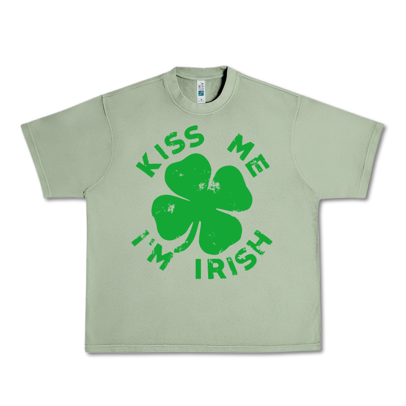 Kiss Me Im Irish Funny Saint Patrick Day Womens Urban Heavy Tee by linhVisuals | Teevron