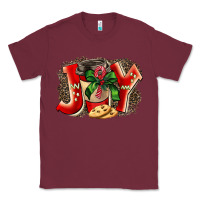 Burgundy christmas joy coffee Classic Tee - BarkalooDesign