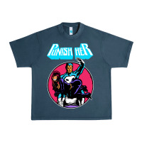Midnight Navy superhero punish her Urban Heavy Tee - linhVisuals