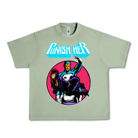 Oil Green superhero punish her Urban Heavy Tee - linhVisuals