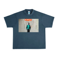 Midnight Navy banksy nobody likes me boy Urban Heavy Tee - linhVisuals