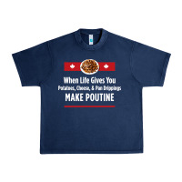 Navy canada poutine quebec recipe french Urban Heavy Tee - linhVisuals