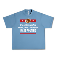 Pebble Blue canada poutine quebec recipe french Urban Heavy Tee - linhVisuals