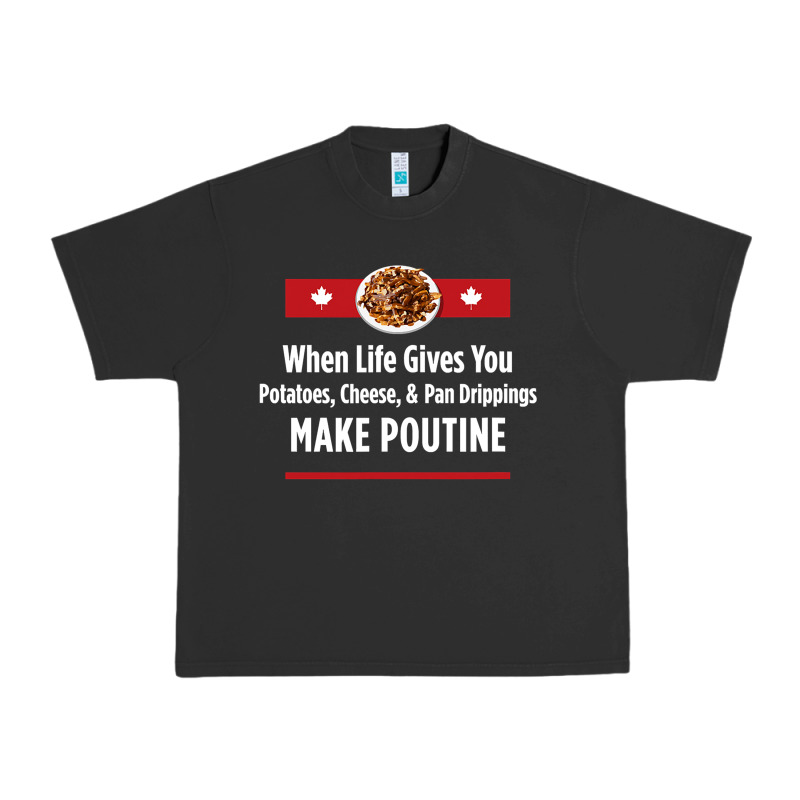 Canada Poutine Quebec Recipe French Urban Heavy Tee by linhVisuals | Teevron